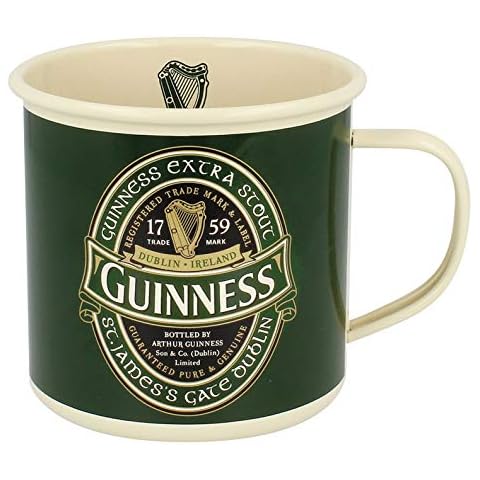 Taza de esmalte retro Guinness Cover