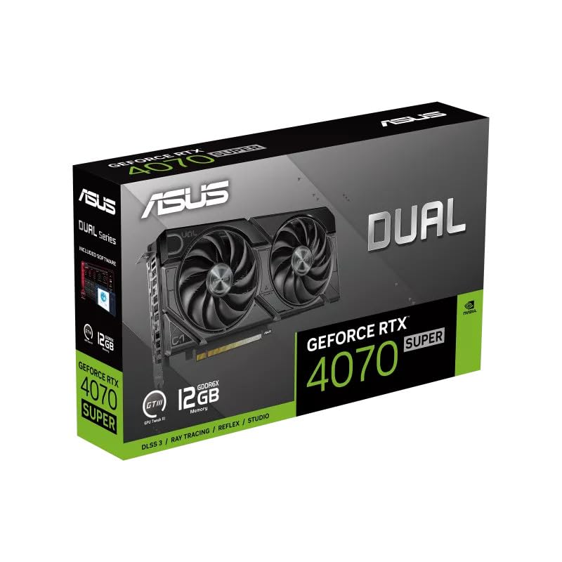 ASUS Dual GeForce RTX 4070 Super 12GB GDDR6X PCI Express 4.0 ATX Graphics Card