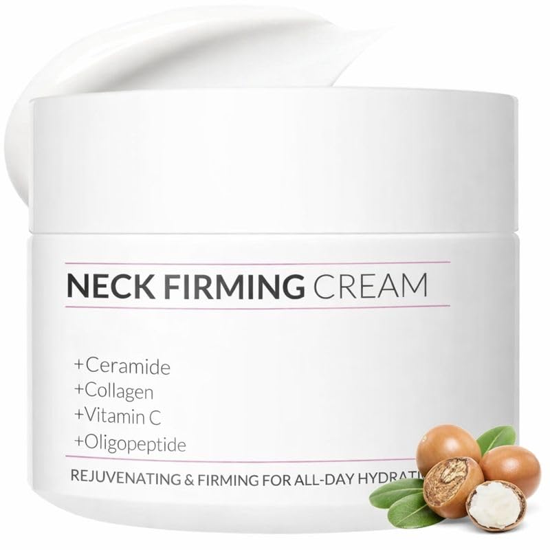 Neck Creams for Tightening and Firming, Neck Firming Cream with Collagen, Hyaluronic Acid, Day & Night Anti-Aging Skin Tighten and Lift Cream for Neck, Décolleté & Face – 1.7Fl Oz