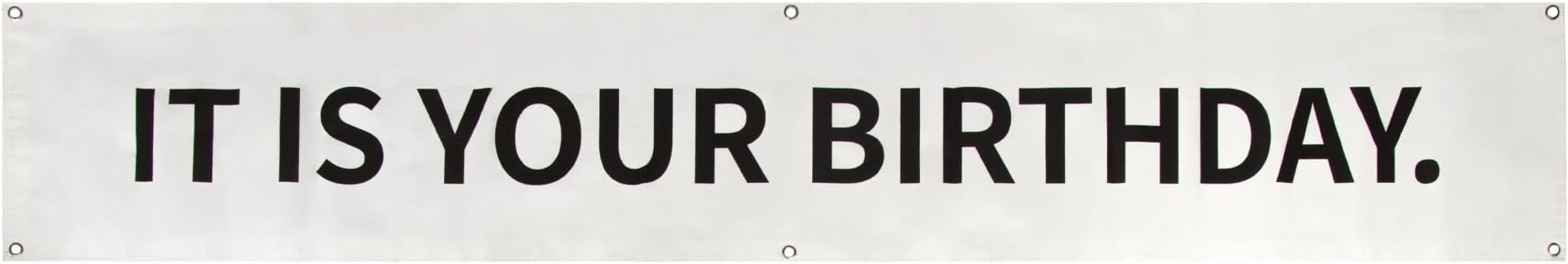 The Office Birthday Banner, 6 x 1 ft Vinyl with Metal Grommets for Party Decorations