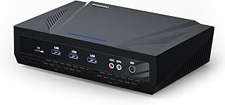 BASOARO Windows 11 Pro Mini PC 8G RAM 256GB SSD 1TB HDD AMD Ryzen 9 5900HX Micro Desktop Computer 4K UHD I226-V (2.5G) LAN WiFi BT 4.2 Triple Display HD DP Type-C for Business Home Theater Office