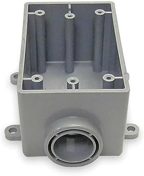 Cantex Weatherproof Electrical Box, 22.5 cu in, FSE Box Type, 1 Gang, PVC, Rectangular Shape 5133365-1 Each