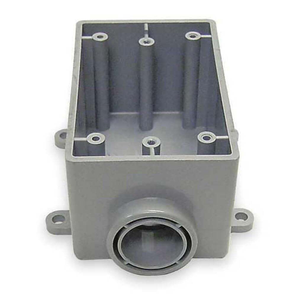 Cantex 5133363 Weatherproof Box, 1Gang, 1/2 in Hub, PVC