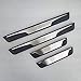 Produktbild SUVBUSI 4Pcs Auto Edelstahl Einstiegsleisten Trittplatten, für Peugeot 5008 2017 2018 2019 Kick Plates TüRschweller Pedal StoßStange Kratzfeste Abdeckung, Guard Protector ZubehöRaufkleber