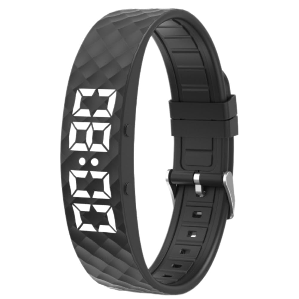 MEIION bewolken Vibroband Pro - Für den perfekten Aufwachmoment,Vibrationswecker Armband mit 8 Alarmen, für Damen, Herren, Senioren und Jugendliche