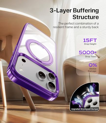 Image of Magnetic iPhone 17Pro Max Case with Stand iPhone 17 Pro Max Case Compatible