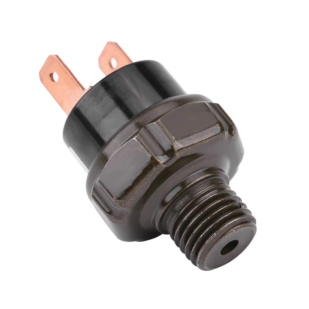 KIMISS Interruttore di controllo della pressione dell'aria dell'interruttore del compressore d'aria automatico universale per auto 12V (90－120 PSI)
