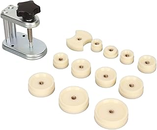Watch Press Set, Watch Back Case Closer, Watchmaker Watch Repair Tool Kit with 12pcs Fitting Dies Watch Repair Kit Professional Watch Press Kit Watch Back Remover Tool