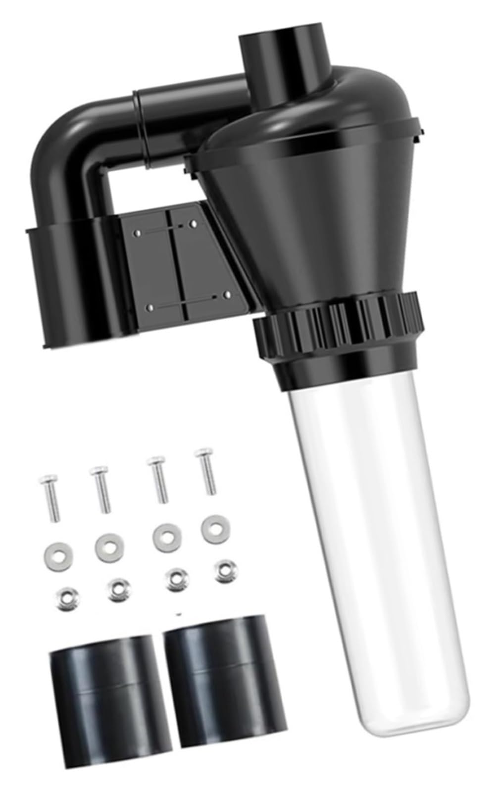 Colector de polvo ciclónico, recipiente separador de doble filtración de 50mm/2 pulgadas for carpintería, colector de polvo Industrial DIY(A Set of Filtration)