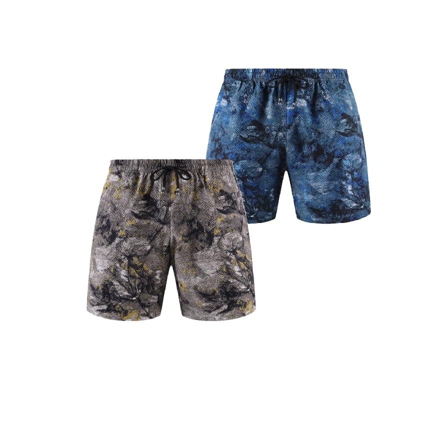 Men's 2-Pack Stylish Polyester Shorts - Comfortable and Versatile for Everyday Wear