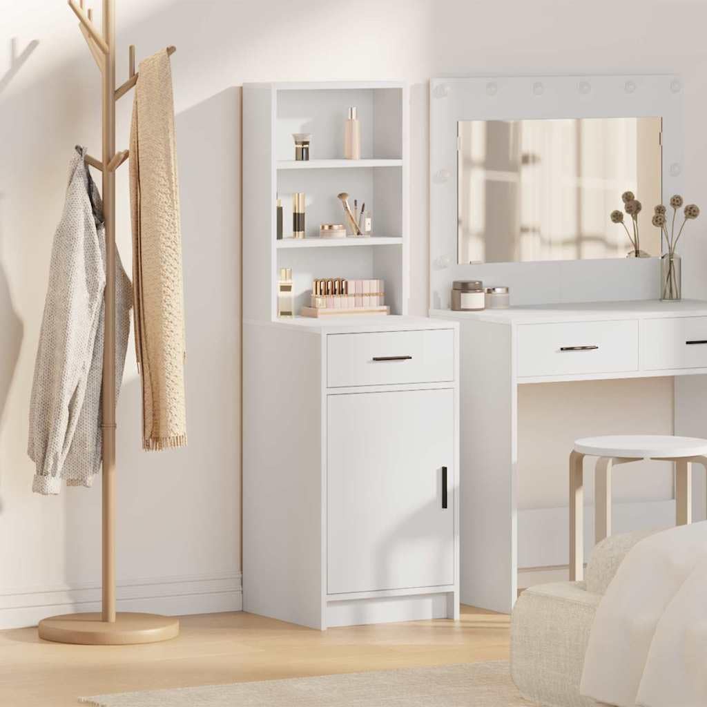 vidaXL Haut Armoire Blanc 41 x 40 x 135 cm Bois d'ingénierie
