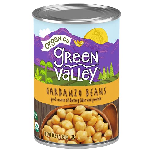 Green Valley Organics Garbanzo Beans | Certified Organic | Delicious Mildy Nutty & Savory Flavor | Creamy Color | Good Source of Dietary Fiber & Protein | 15.5 oz can (Pack of 4) - Thumbnail 3