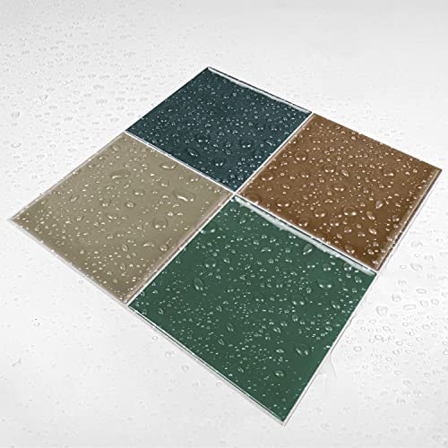 Alwayspon 25PcsX15cm/6inch Mosaic Effect Thick Tile Sticker, Vinyl Peel and Stick Self-Adhesive Splashback Waterproof Stick on Tile Transfer Sticker for Kitchen Bathroom Wall - Image 2