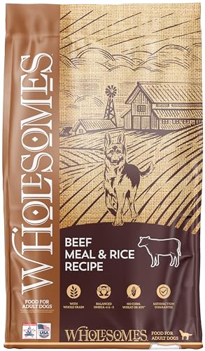 Wholesomes Beef Meal & Rice Dry Dog Food 40 lb