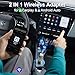 2025 Wireless CarPlay & Android Auto Adapter 2-in-1, Mini Size Converts Factory Wired to Wireless with 5Ghz WiFi Bluetooth, iOS 10+/Android 11+ & 2016+ Cars Supported
