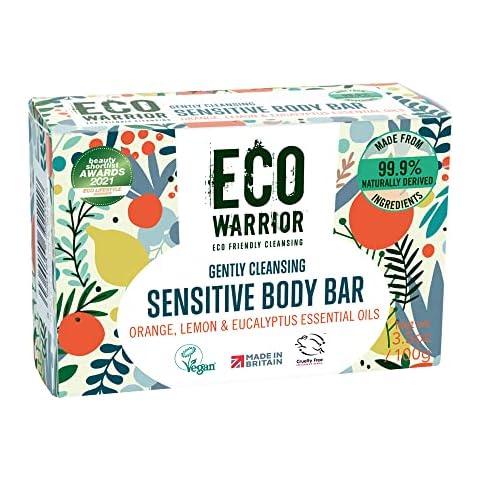 Eco Warrior Sensitive Body Soap Bar with Essential Oils Cover
