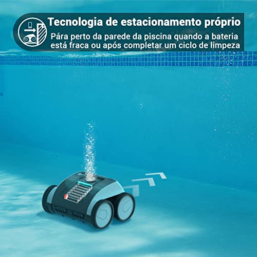 AIPER Robô Limpador Piscina Aspirador Automático Para Piscina Ate 15 M, 110-220V