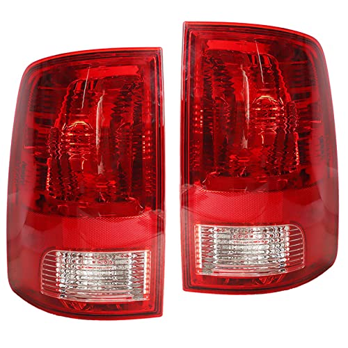 Wflnhb 1 Pair Tail Light Replacement For 2009-2018 Dodge Ram 1500 2500 3500 Taillamp Rear Break Light Lamp Assembly 55277415Af 55277414Af Passenger And Driver Side #TOP1