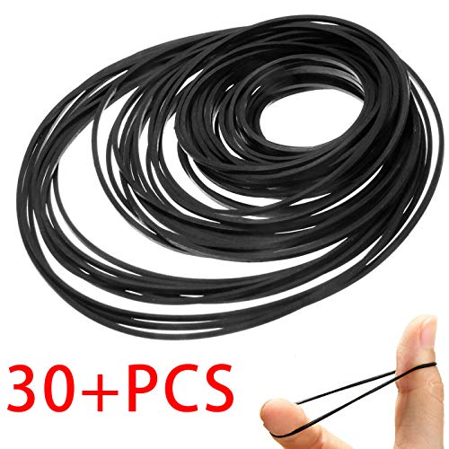 SMTHOME Universal 30PCS Mix Größe Square Cassette Machine Belt Verschiedene Common Belt für Recorder, Walkman, Repeater