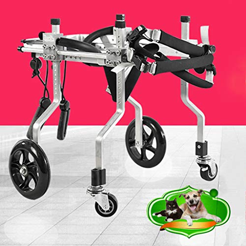 Silla de Ruedas de Apoyo Trasero Arnés de Movilidad para Perros Coche...