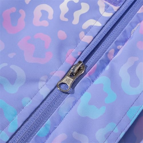 Boys Fashion Gradient Shell Jackets Kids Zip up Outdoor Rain Jacket Teen Girls Cute Light Waterproof Hooded Windbreaker4