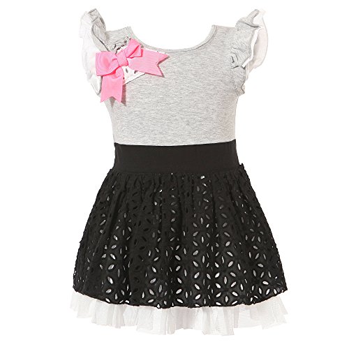 Richie House Girls' Sweet Dress with Layered Bottom 12M-4 RH1753