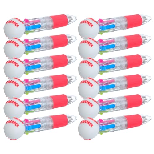 Bolígrafos de béisbol TEHAUX con 12 piezas de tinta multicolor y punta de 0.5mm