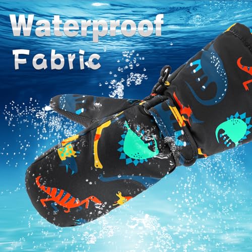 Image of BAVST Winter Kids Waterproof Gloves for Boys Girls Snow Ski Toddler Baby Mittens Outdoor for Infant Teens 1-5T