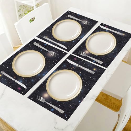 Sets de table en PVC anti-brûlure protégez votre table des taches de plat - 7