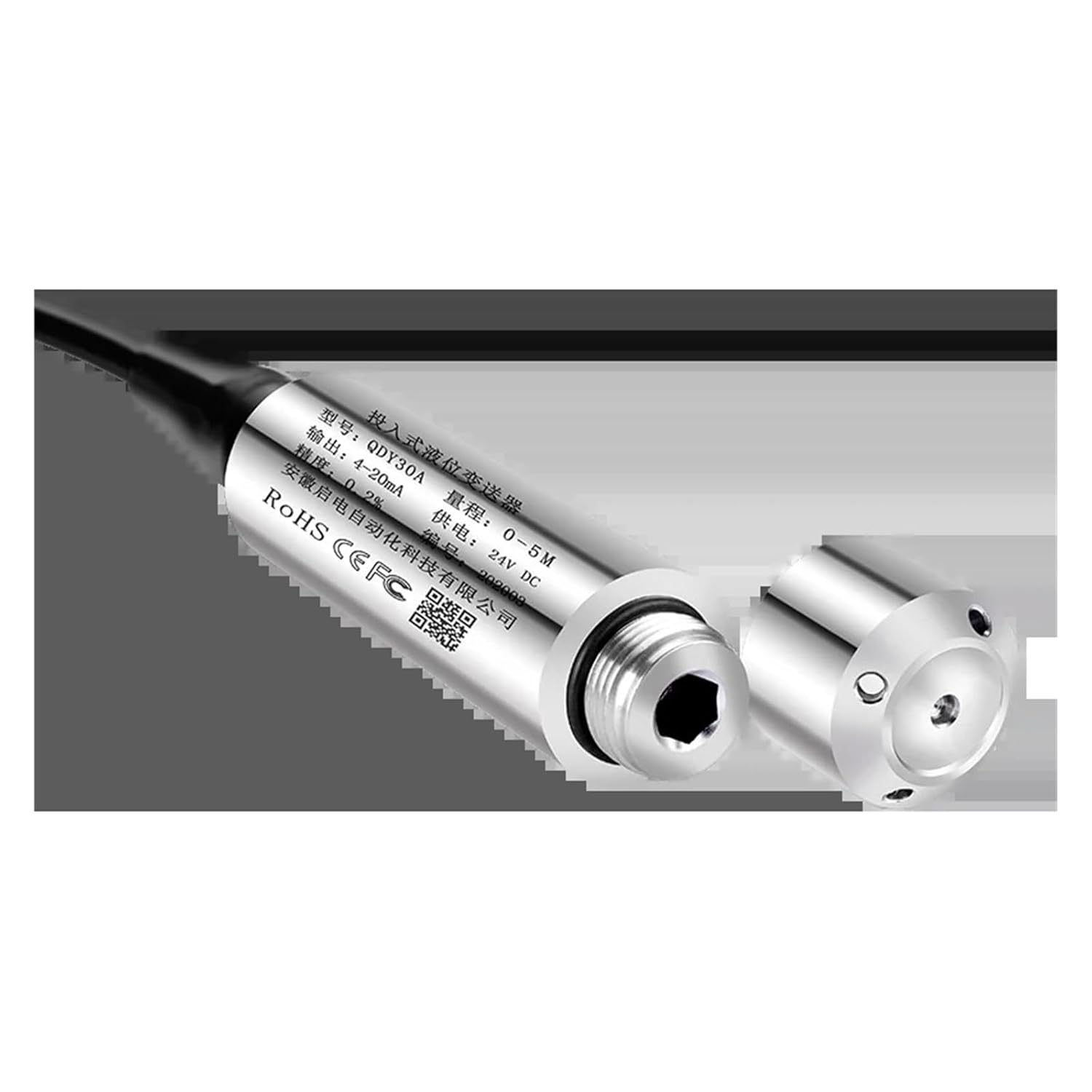 水位センサートランスミッター IP684-20mA、0-10V、0-5V 出力 SS304 DC24V 静電容量液体センサー(色:1
