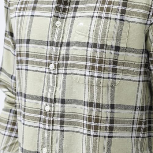Image of BASICS 100% Cotton Checked Shirt for Men | Slim Fit | Everyday Smart Casual Wear | Full Sleeve