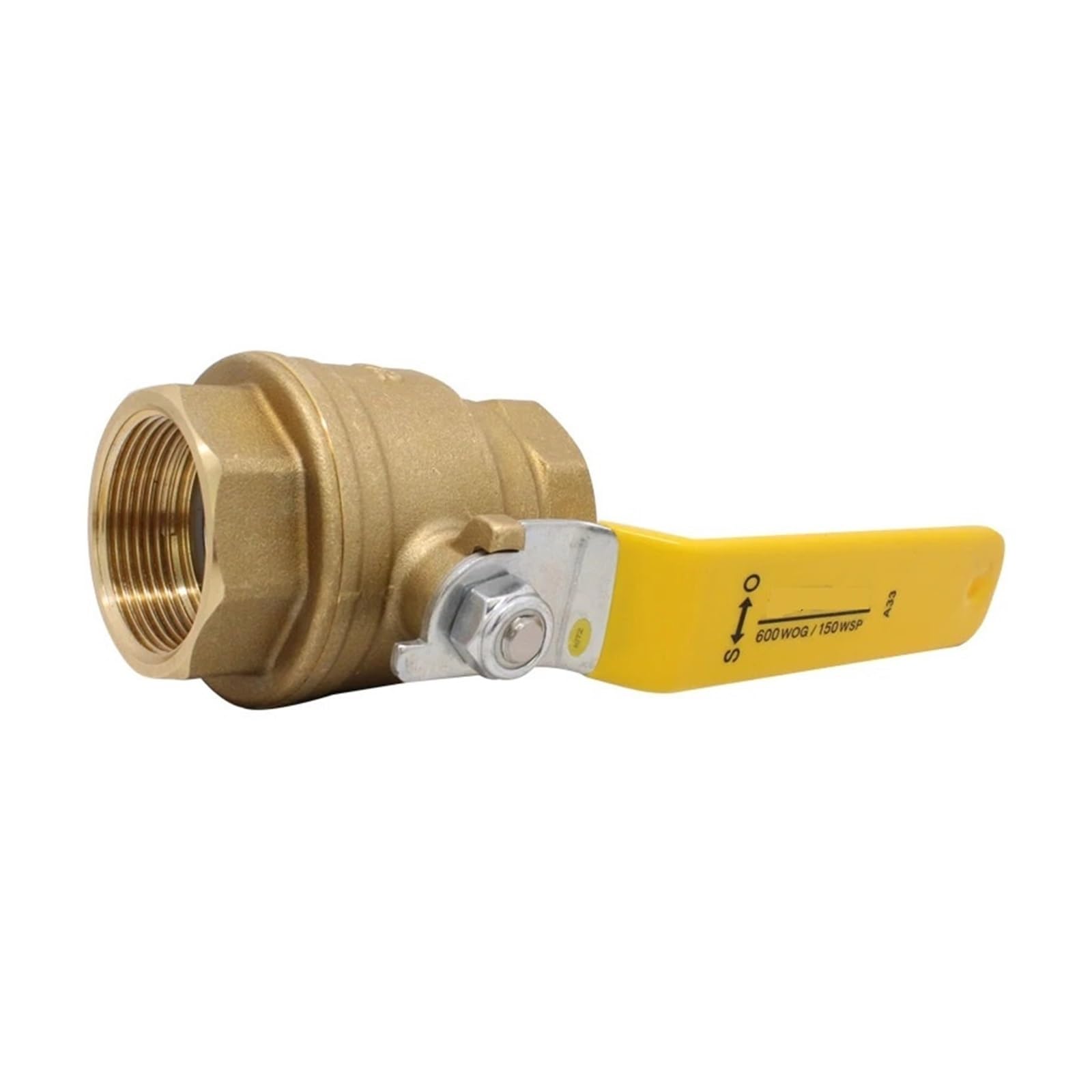 Válvula de Bola de 2 vías Válvula de Bola de latón Forjado Tipo S+Z+A 600, Rosca de Paso Completo for Agua, Aceite y gaes, 1/2 DN15, 15 mm DN20(DN10)