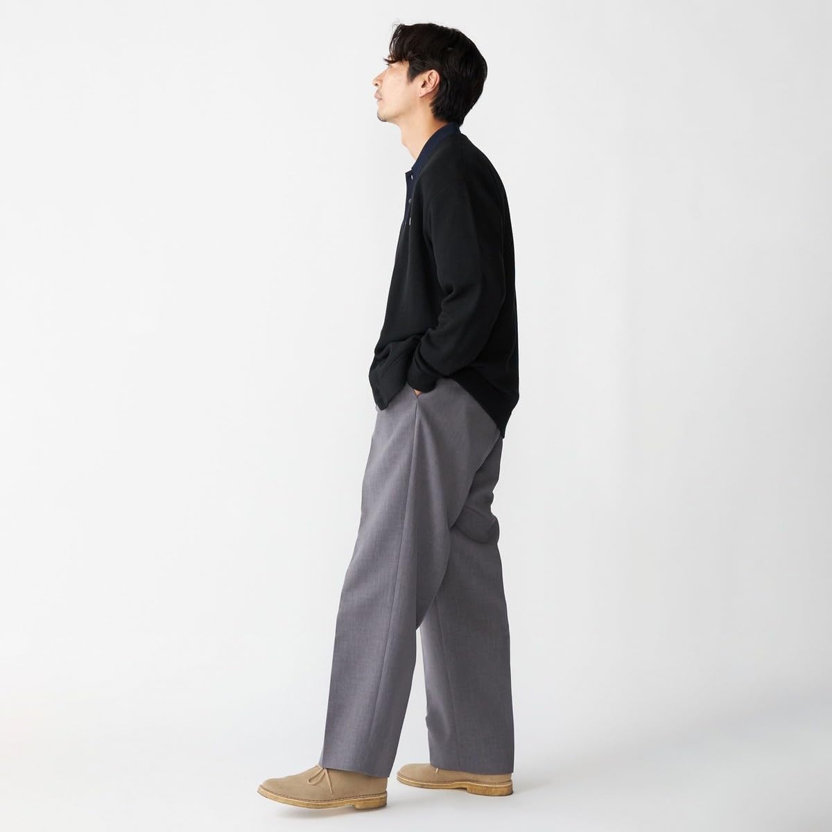 シップス] 別注 LACOSTE: コットン/ポリエステル Vネック カーディガン