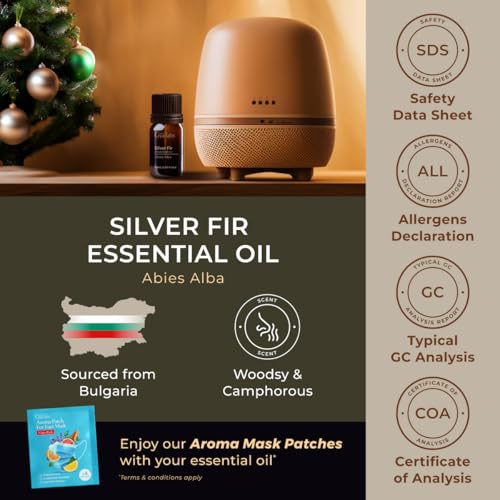 Image of 100% Pure Silver Fir Essential Oil - 0.34 Fl Oz - Silver Fir Oil for Hair, Skin, Diffuser, Aromatherapy & DIY Candle Making Scent