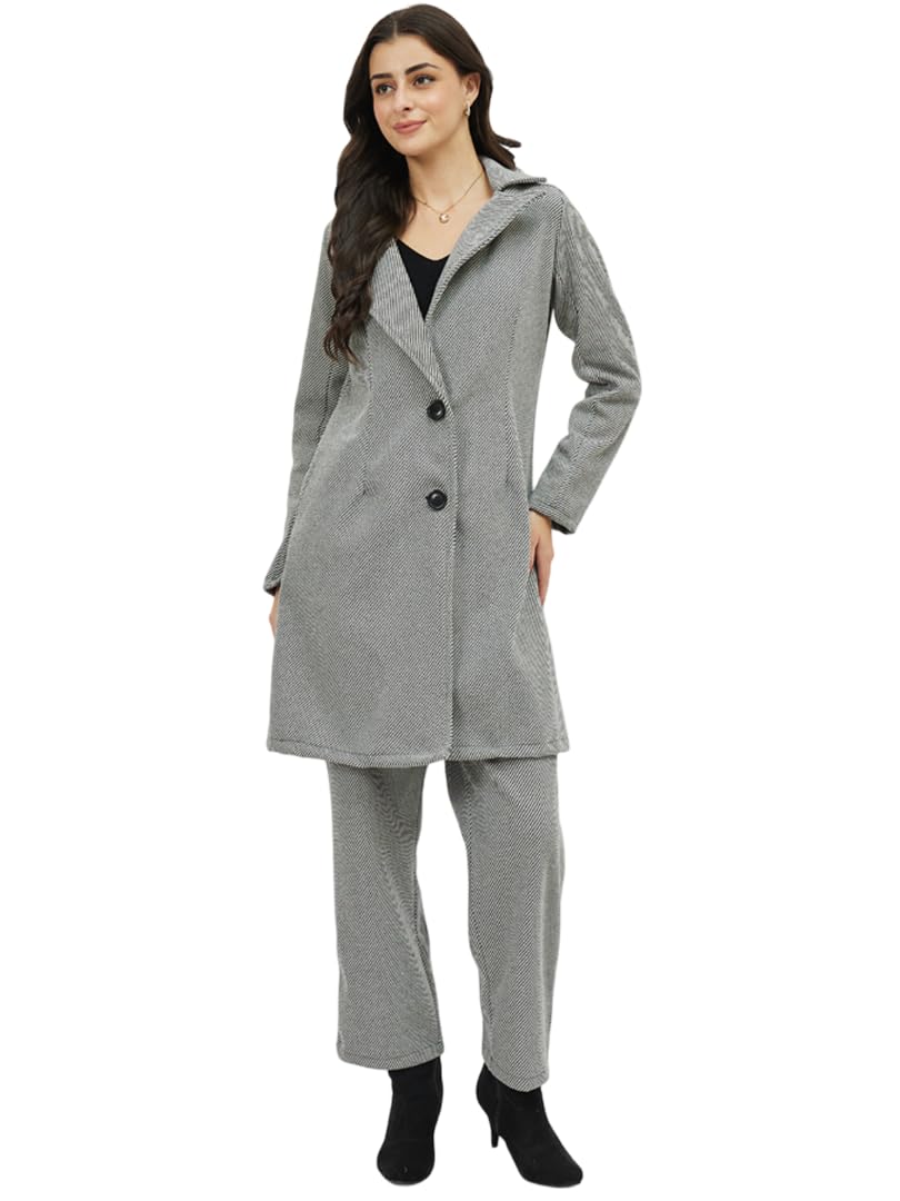 athena lifestyle Women’s Luxury Grey Long Coat – Elegant Winter Overcoat for Evening, Party & Formal Wear-picture-49