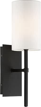 Crystorama Veronica 1 Light Black Forged Sconce