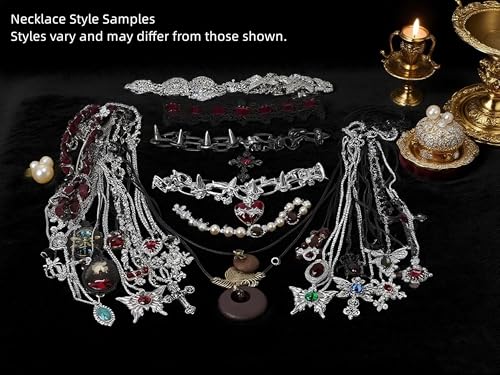 Mystery Jewelry Jar,30-35PCS Surprise Gothic Jewelry Box for Women, Gift Set(Gothic Witch Punk Necklace,Earrings, Rings,bracelets/bangles),Unique Birthday Gift for Her3