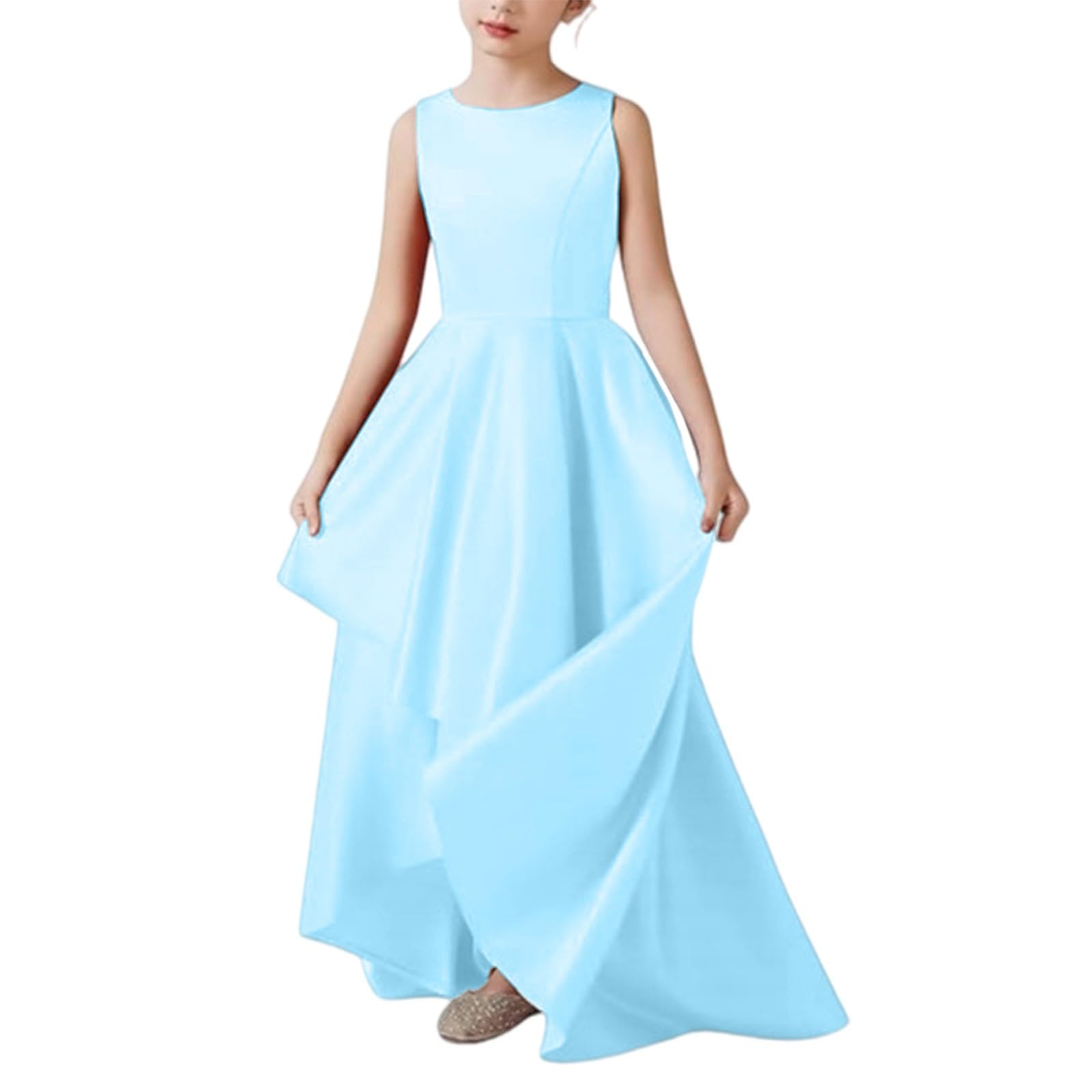 Robe Longue élégante pour Fille - pour Mariage, Demoiselle d'honneur, Bal de Fin d'année, soirée, Concours de beauté, Danse