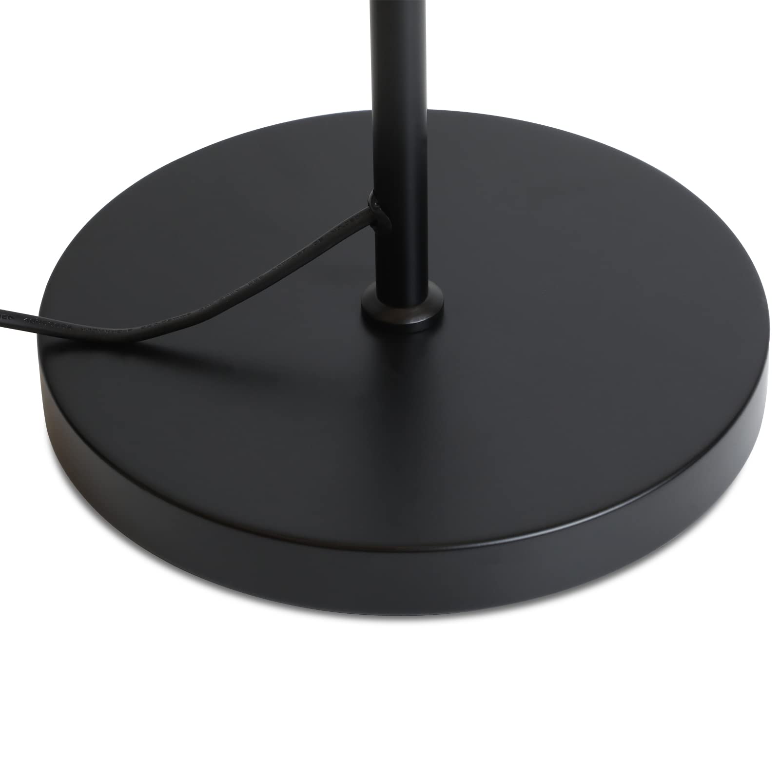 CBJKTX Lampa podłogowa Vintage do salonu - Czarna lampa podłogowa z | włącznikiem nożnym, metalowy design przemysłowy, lampa do salonu, sypialni, biura.