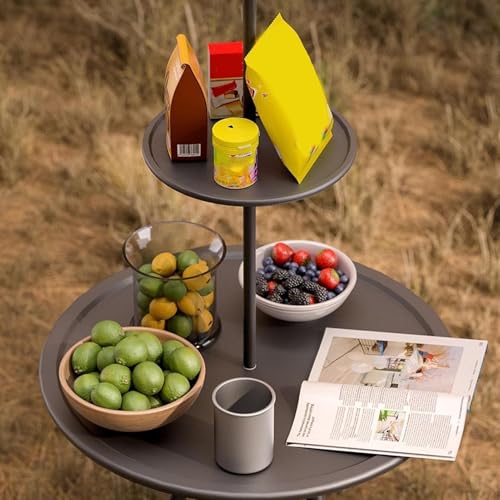 Table de camping pliante ronde pour manger confortablement en rando - 3