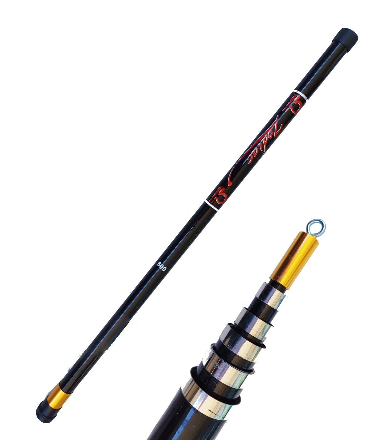 bilancia da pesca palo x aste con rete bilancella asta in vetroresina metri 7
