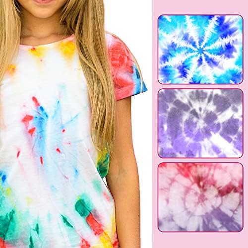 20 Pence Tie Dye Kit for Kids & Adults - 15 Colours Set with Accessories Rubber Bands, Table Cover, Funnels, Apron and Gloves, | Party Games Birthday Gifts | Arts and Crafts for Kids