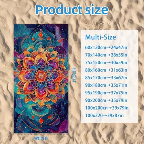 Serviette de bain grande taille drap de plage vert léger
