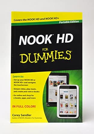 Nook HD for Dummies, Portable Edition 2nd Portable Edition, 2nd ed. Edition book cover