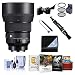 Sigma 85mm f/1.4 DG DN Art Lens for Sony E, Bundle with ProOptic 77mm Filter Kit, Mac Software Kit, Cleaning Kit, Lens Wrap, Flex Lens Shade, Lens Cap Tether, Lens Cleaner