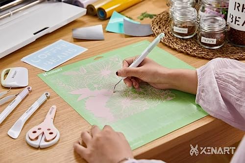 Cutting Mats for Cricut Maker 3,Explore 3,Maker,air 2,12x12 inch Standard+Light+Strong Grip 3 Mats Xinart 12x12" Variety Adhesive Replacement Cut Mats for Cricut - Image 7