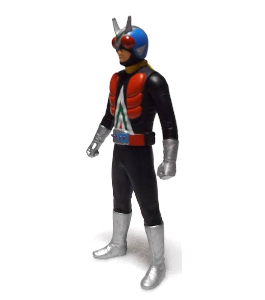 ライダーマン ソフビ人形 仮面ライダー激罕 高27cm 黄色 海外版 ライダーマン ソフビ人形 仮面ライダー激罕 高27cm 檢