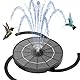 AISITIN Solar Springbrunnen für Außen 3,5W,Solarbrunnen für Draussen mit 4 Sprüh Effekten, Solar Teichpumpe mit 3 Versenkbaren Halterungen,Solar Schwimmender Fontäne Pumpe für Garten,Vogel-Bad,Teich