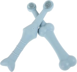 HANABASS 2pcs Soft Silicone Pet Toothbrush Dogs and Cats Gentle Finger Toothbrush for Oral Care Essential Oral Tools for Puppy and Kitten Teeth Cleaning