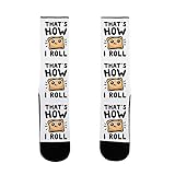 LookHUMAN That's How I Pizza Roll Parody US Size 7-13 Socks